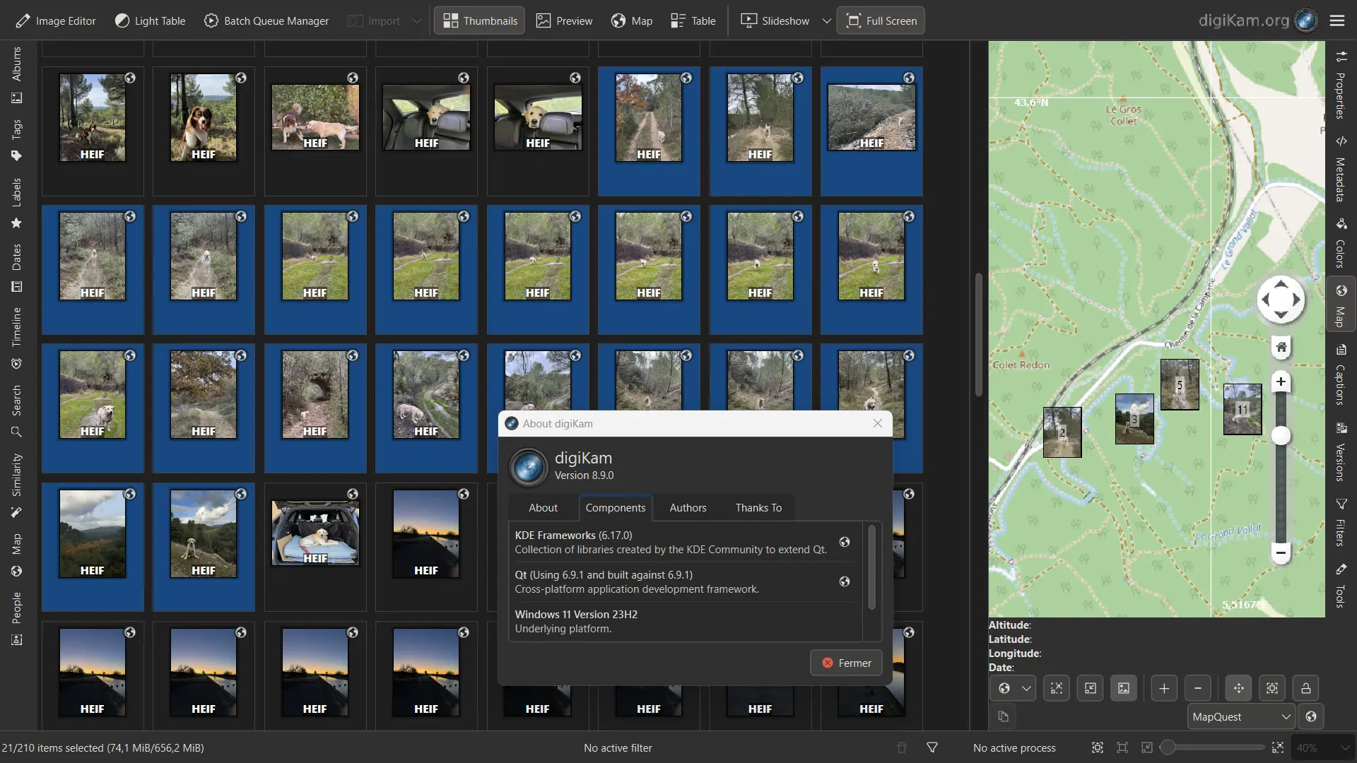 digiKam Running under Windows 11