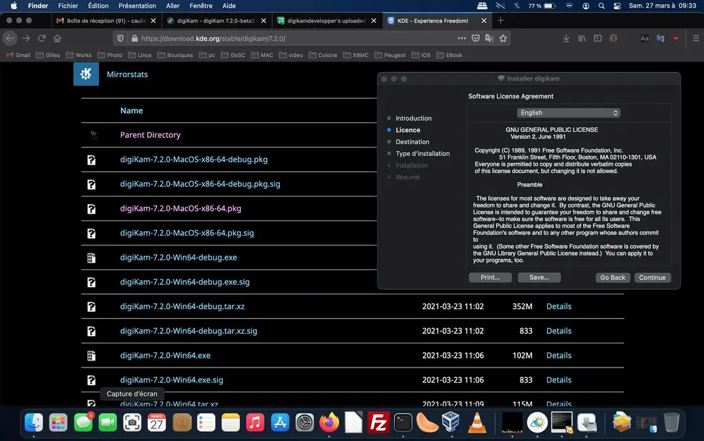 digikam 7.2.0 MacOS Package Installation