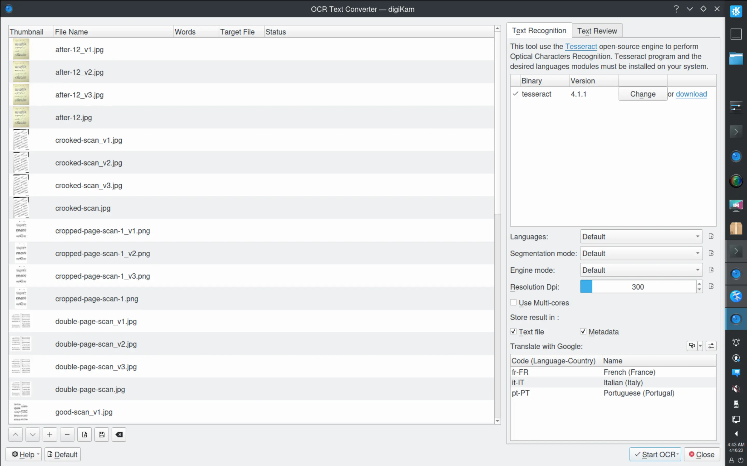 The new OCR post processing tool